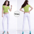 casual cotton with elastic skinny slim sexy coloured stretch women jeans